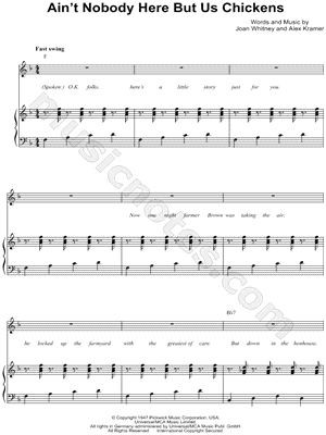 Ain't Nobody Here But Us Chickens