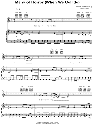 When We Collide by Matt Cardle - Sheet Music