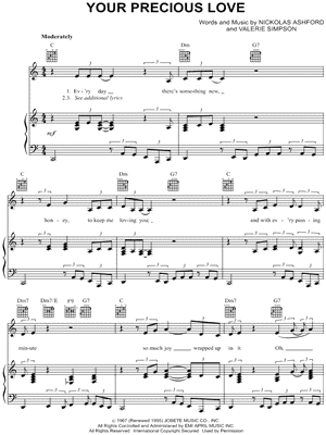 Your Precious Love by Marvin Gaye - Sheet Music
