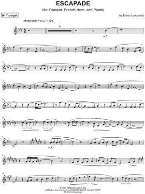 Escapade - Trumpet Part