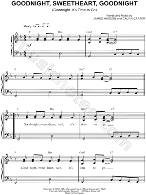 Goodnight, Sweetheart, Goodnight