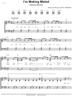 I'M MAKING MELODY
