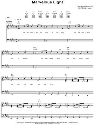 Marvelous Light by Passion - Sheet Music
