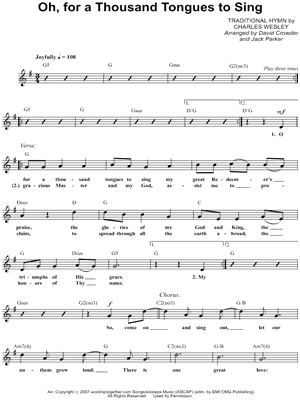 Oh, for a Thousand Tongues To Sing