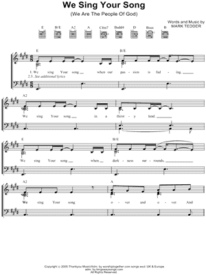 We Sing Your Song