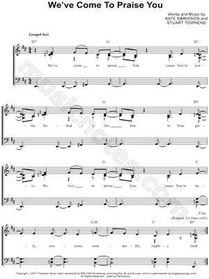 We've Come To Praise You