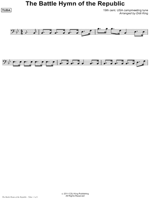 Battle Hymn of the Republic - Tuba (Brass Quartet)