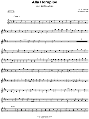 Alla Hornpipe - Violin 2 (String Quartet)