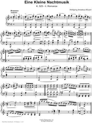 Eine Kleine Nachtmusik, K. 525: II. Romanze