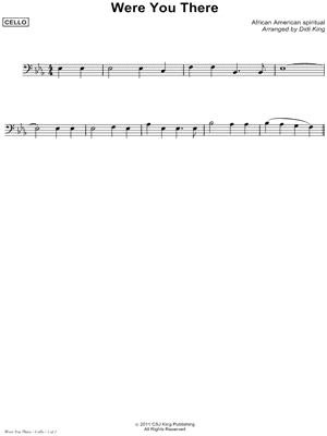 Were You There? - Cello (String Quartet)