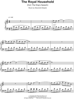 The Royal Household from The King's Speech - Sheet Music