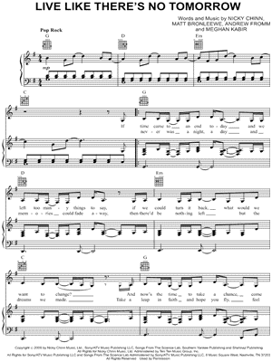 Live Like There's No Tomorrow