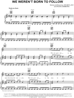 We Weren't Born To Follow