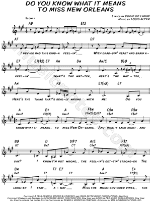 Do You Know What It Means to Miss New Orleans