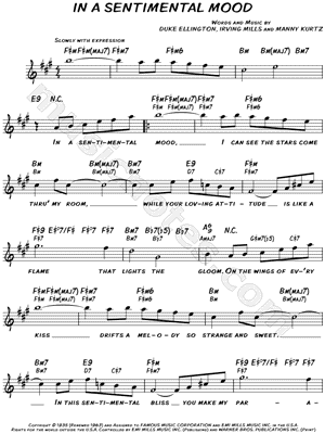 In a Sentimental Mood