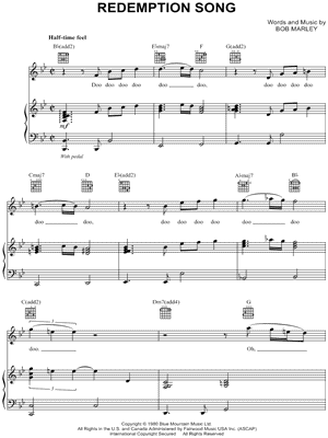 Redemption Song by Michael McDonald - Sheet Music