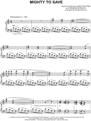 Mighty To Save by Hillsong - Sheet Music