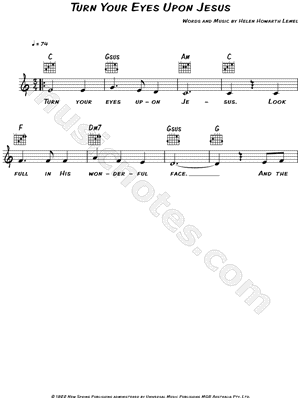 Turn Your Eyes Upon Jesus