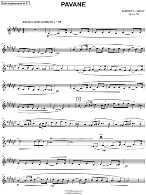 Pavane in F# minor, Op. 50