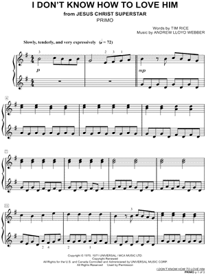 I Don't Know How to Love Him