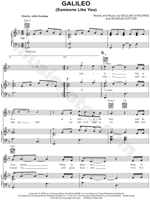 Galileo (Someone Like You)