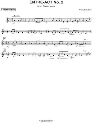 Entre-Act No. 2 - F Instrument
