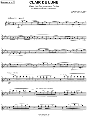 Clair de Lune - Flute / Violin Solo