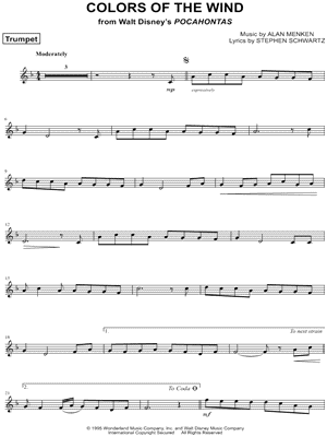 Colors of the Wind - Trumpet