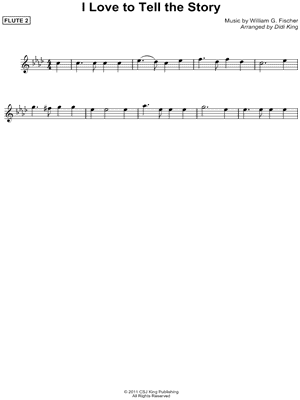 I Love To Tell the Story - Flute 2 (Flute Quartet)