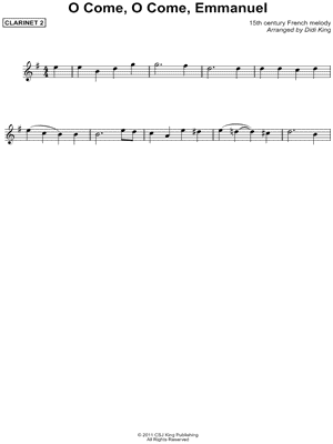 O Come, O Come, Emmanuel - Clarinet 2