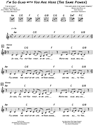 I'm So Glad With You Are Here (The Same Power)