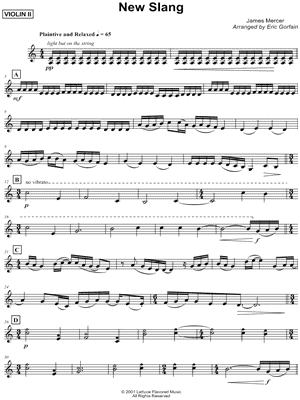 New Slang - Violin 2 (String Quartet) by The Shins - Sheet Music