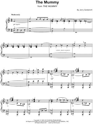 The Mummy from The Mummy (1999) - Sheet Music