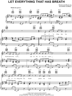 Let Everything That Has Breath by Richard Gomez - Sheet Music