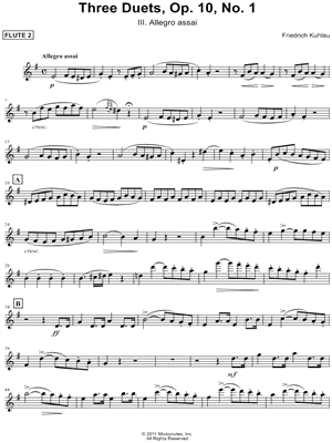 Three Duets, Op. 10, No. 1, III. Allegro assai