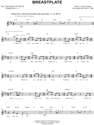 Breastplate by Liam Lawton - Sheet Music