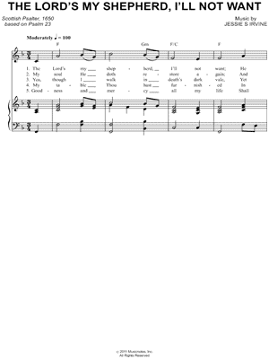 The Lord's My Shepherd, I'll Not Want
