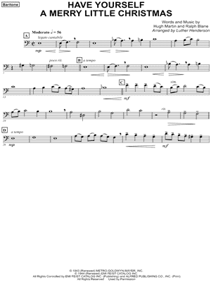 Have Yourself a Merry Little Christmas - Baritone part (Brass Quintet)
