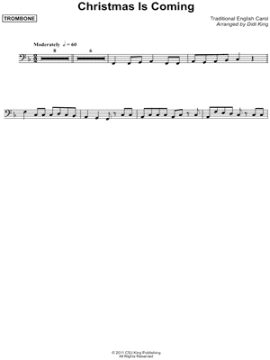 Christmas Is Coming - Trombone (Brass Quartet)