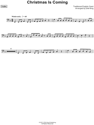 Christmas Is Coming - Tuba (Brass Quartet)