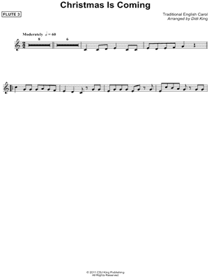 Christmas Is Coming - Flute 3 (Flute Quartet)