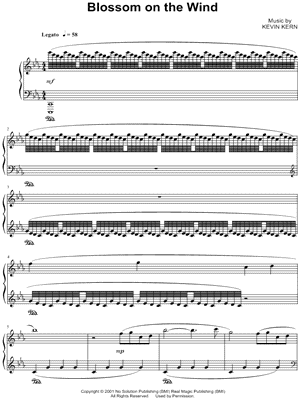 Blossom on the Wind by Kevin Kern - Sheet Music