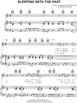 Sleeping With the Past by Elton John - Sheet Music