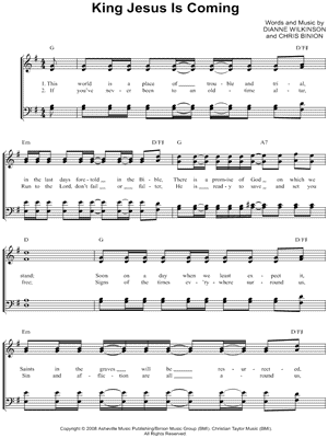 King Jesus Is Coming by The Whisnants - Sheet Music