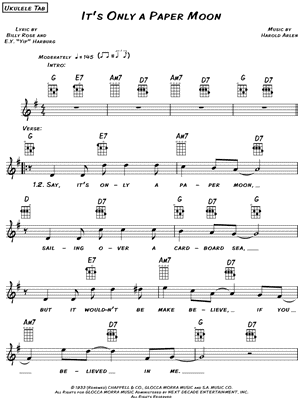 It's Only a Paper Moon