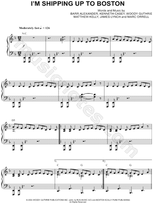 I'm Shipping Up To Boston