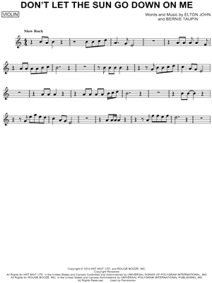 Don't Let the Sun Go Down on Me