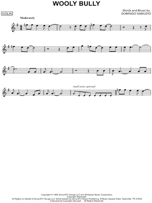 Wooly Bully by Sam the Sham and the Pharaohs - Sheet Music