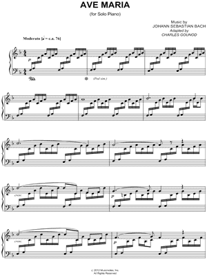 Ave Maria (Solo Piano)