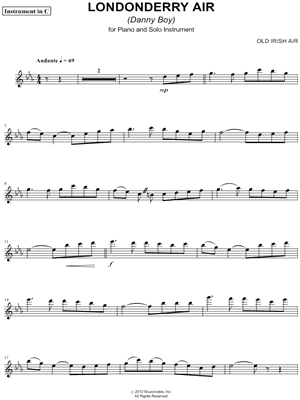 Londonderry Air - C Instrument